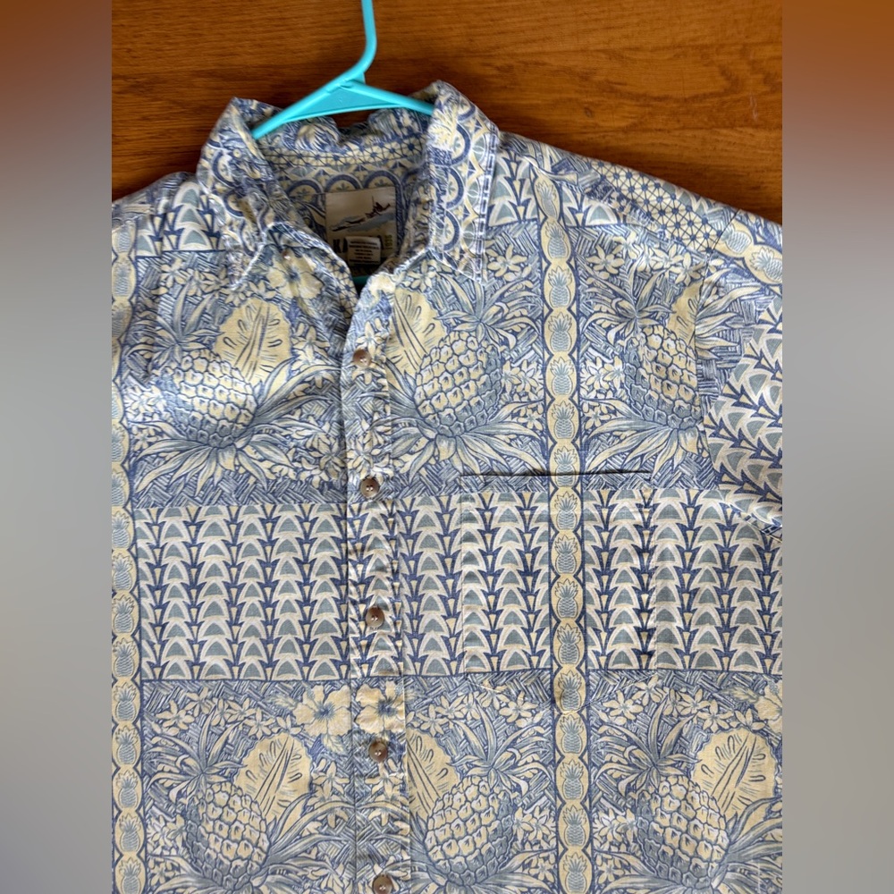 Kahala men’s aloha shirt, pineapple, M - Picture 6 of 7